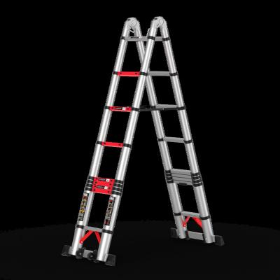 China Folding Ladders Eu Dropshipping Extension Ladder Aluminum Alloy Telescopic Step Ladder TL Folding Multi Purpose Ladder for sale