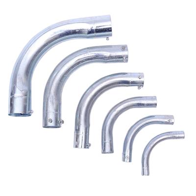 China China High Quality Galvanized Steel Pipe Bend Silver White Equal for sale