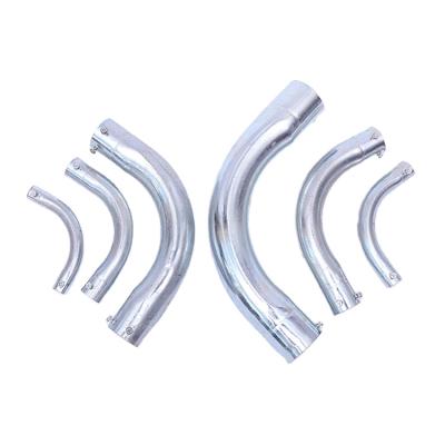 China Chinese Factory Price Galvanized Silver White Steel Bend Pipes Equal for sale