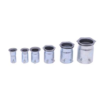 China Outstanding Quality Silver White Metal Joint Tube Connector Pipe Metal Joint Pipe Reducer for sale