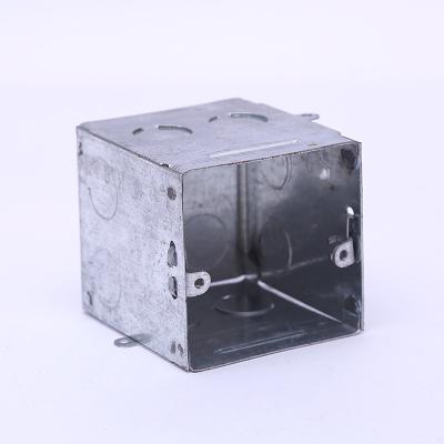 China Factory Price Sales Silver White Galvanized Electrical Metal Junction Box Electrical Machine 1.0mm for sale