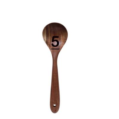 China Good Quality Customized Sustainable Wooden Kitchen Tool Kit Kitchen Wood Spoon Wooden Spoon Teaspoon for sale