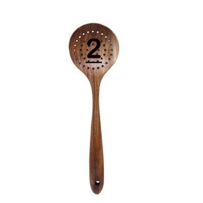 China Sustainable Supply Customized Wooden Factory Kitchen Tool Kit Wooden Spoon Long Doser Wooden Handle for sale