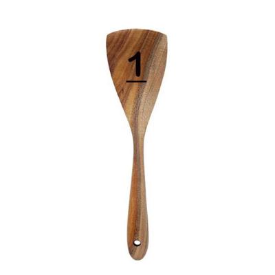 China Factory Price Sustainable Customized Wooden Kitchen Tool Kit Long Handle Wooden Spoon Wooden Spoon Set Cooking for sale