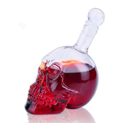 China 550ml 750ml Skull Shaped Vodka Pet Bottle Home Hot Selling Empty Supplier for sale