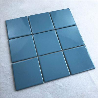 China Parquet Glow Square Green Wall Crystal White Iridescent Hotel Stone Glass Blues White Ceramic Swimming Mosaic Pool Tiles for sale