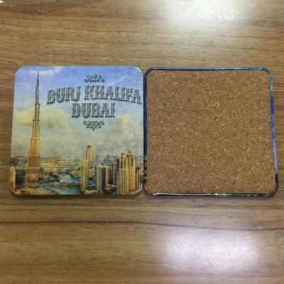 China Sustainable Economic Heat Insulation Metal Tin Coaster for sale