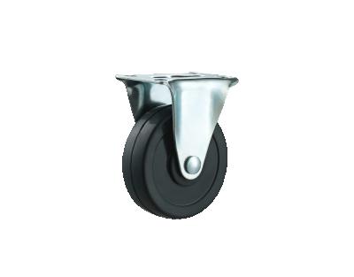 China Traditional Light Duty Rubber Caster Wheel Manufacturer 1.5