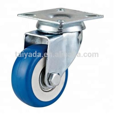 China Washing machine base 2 inch swivel plate PVC blue rectangle dish top rotation, washing machine base for sale