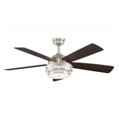 China American Style Newest Crystal Indoor Crystal Living Room Ceiling Fans With Remote Control Led Light for sale