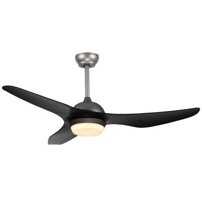 China Retro Modern Simplicity Style Fan Decorative 52 Inch ABS Remote Ventilation Ceiling Fan Lights for sale