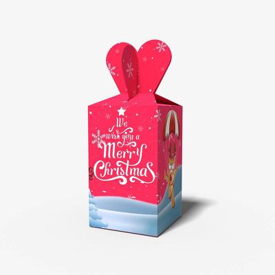 China Recyclable Christmas Eve Custom Printing Box Stand Up Small Candy Wedding Favors for sale