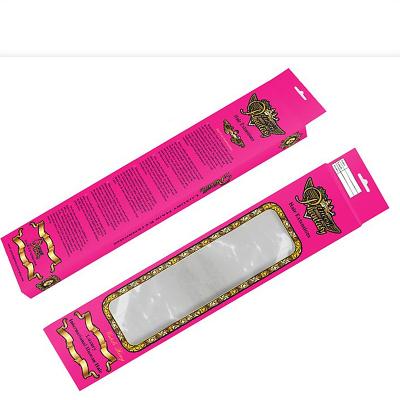 China Recyclable Custom Luxury Hair Extension Packaging Folding Cardboard Package Boxes for sale