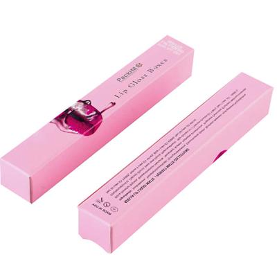 China Recyclable Lipstick Lip Gloss Paper Cardboard Box Custom Packaging Cosmetic , Lip Gloss Lip Balm Boxes Packaging Custom for sale