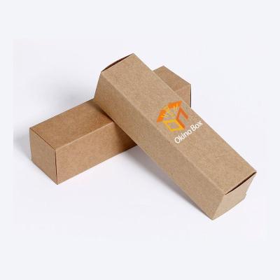 China Recyclable Custom Design Colorful Logo Printing Lip Balm Box Lipstick Boxes Long Kraft Eco Friendly for sale