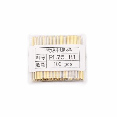 China PL75-b1 Test Probe Needle Pointed Test Diameter 1.02mm Length 33.35mm For PCB Test Probe PCB Pogo Die IC Pogo Terminal 1.40MM for sale