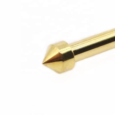 China Phosphor Copper Test Probe Ph-2E Cone Head PCB Integrated Function Test Die 1.5mm Length 27.0mm For PCB Test IC Pogo Pin for sale