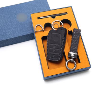 China Fashion Quality Vehicle Protector Remote Start The Car Key Case Genuine Leather Smart Cover For New Volkswagen Passat, For Sagitar for sale