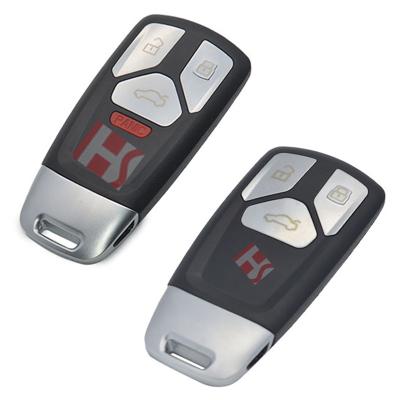 China Universal 17 Models Cars Emergency Key Case 3 Button Smart Remote Car Key Shell For Audi With Emergency 0210374 for sale