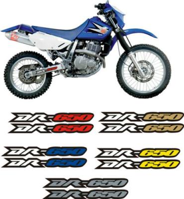 China Waterproof Vinyl UVproof Swingarm Swingarm Stickers Decals Stripes For Suzuki DR 650 DR 650S 650SE 650SER for sale