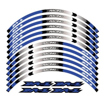 China Waterproof UVproof Vinyl EDGE 17 inch STRIPES ROLLS DECALS STRIP STICKERS FOR SUZUKI DRZ DR-Z 400SM 2005-2021 for sale