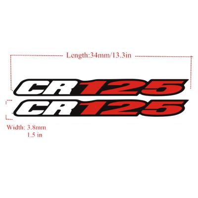 China Vinyl Printing UVproof Waterproof Motorcycle Accessories Swing Arm STICKERS FOR HONDA CR 125 125M 125R 250 250M 250R 500R 1984-2001 for sale