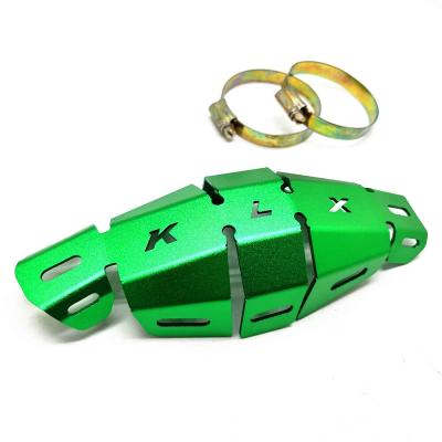 China 6061 Aluminum Motorcycle Accessories Exhaust Muffler Heat Cover Guard For KAWASAKI KLX 140/150/230/250/300R for sale