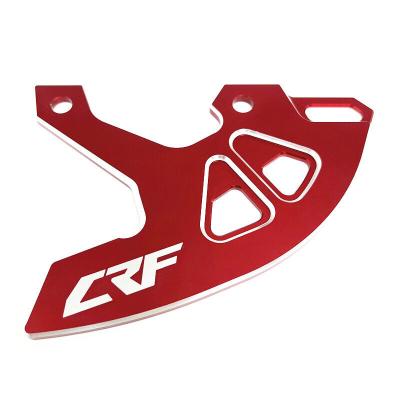 China 6061 CRF Aluminum LOGO Rear Brake Disc Guard for HONDA CRF250R/X 2004-2017 CRF450R/X 2005-2017 for sale