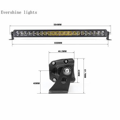 China 2022 Best Performance Single Row 2X 6inch 18W LED Work Light Bar LED OFF ROAD TRUCK Work Light Universal for sale