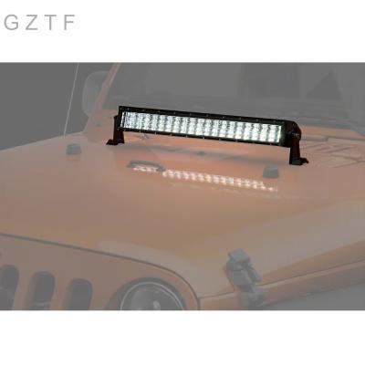 China 2021 6D High Quality 2021 New Arrive 9-36V 20INCH 120W Comb Beam Amber Led Light Bar For TRUCK Light Universal OFF-ROAD Light Bar for sale