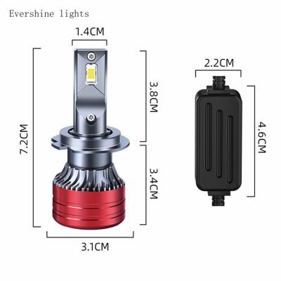 China 2021 car parts 12000lm led auto headlight bulb lamps H7 H11 H4 car led headlight TRUCK OFF-ROAD universal for sale