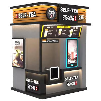 China SDK Intelligent Smart Boba Bubble Tea Vending Machine Automatic Robotics Arm Coffee Milk Tea Vending Machine Cold Drink Pearl Fresh for sale