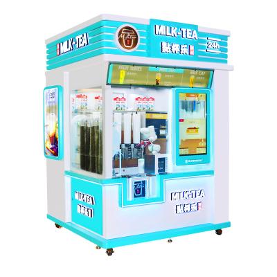 China SDK automatic bubble tea vending machine smart robot ams bubble-tea-vending-machine diy fresh pearl coffee milk tea vending machine for sale