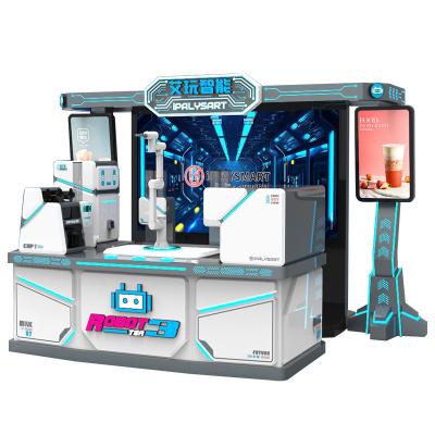 China SDK robotics arm smart milk tea coffee vending machine fresh commercial bubble tea vending machine atm intelligent boba tea counter for sale