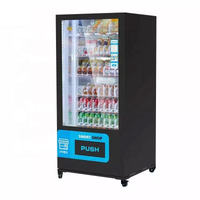 China Shopping Mall Office Buildings snack and coffee vending machines mini snack vending machine drink snack-vending-machine with coins credit card cashles for sale