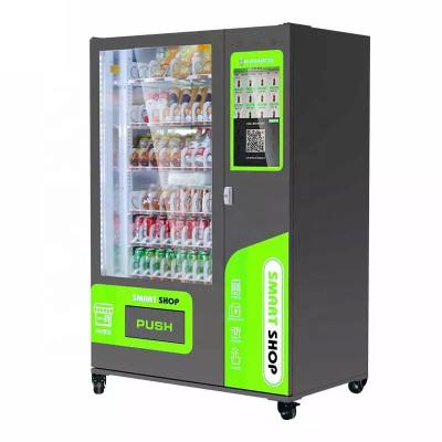 China Shopping Mall Office Buildings Vending Machine For Foods And Drinks Automatic Snack And Drink Vending Machine Energy Soda Fountain Water Drink-vending-machine for sale