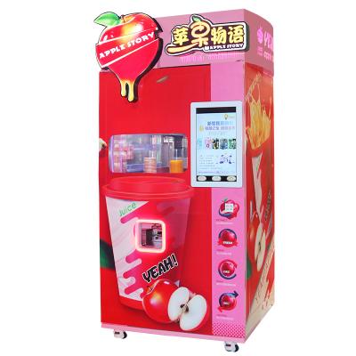 China Shopping Mall Office Buildings Smart Fresh Apple Juice Vending Machine Drink Vending Machine For Muilti Flavour Mixed Fruit Orange Mango Lemon Juice Cheap for sale