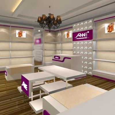 China Customized Store Mall Store Shoes Shelf Leather Shoes Showcases Cabinet Decorate Store Interior Customized Design for sale