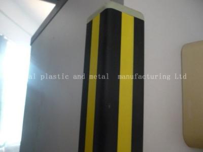 China Plastic sharp corner protector,PVC-AL extrusion parts.OEM size and color is welcomed. for sale