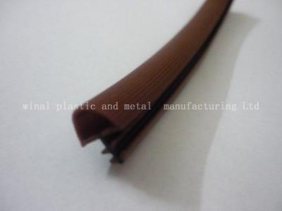 China Plastic furniture edge banding,PVC,ABS,PC extrusion parts.size and color as per drawings. for sale