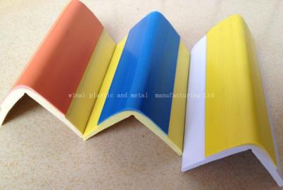 China PVC sharp corner safety protector,plastic PVC-AL extrusion parts.size and color can for sale