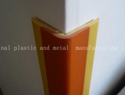 China PVC sharp corner guard,PP,ABS with AL extrusion parts.Single or double color,size can OEM. for sale