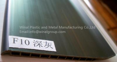 China Dark gray PVC skirting,1000mm*100mm*5mm, woodgrain surface,anti-aging, durable. for sale