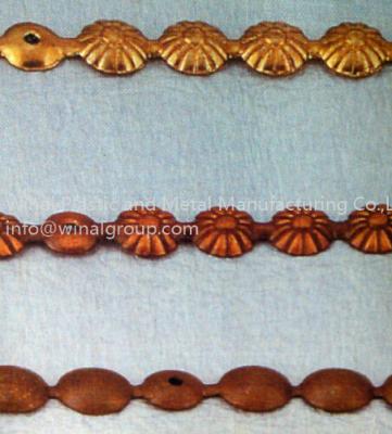 China home decoration bubble nail,ancient chrysanthemum strip,iron,plating as per request. for sale