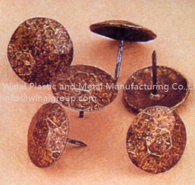 China Dia 26mm bubble nail,copper with spot crack plating, mould8014 or OEM welcomed. for sale