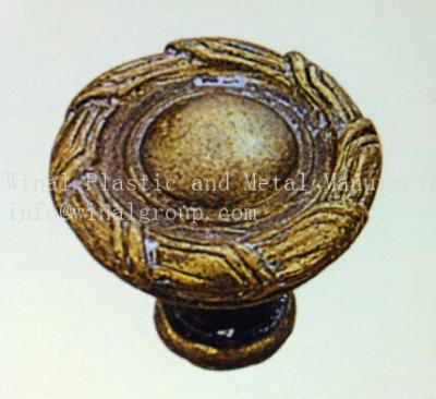 China Size Dia42xH36 ancient bronzed carve drawer knob, Zinc alloy,iron,plating & color can OEM. for sale