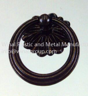 China Elegant black plating pull ring handle,furniture ring,L68mm*W48mm.Decor onlays pull ring. for sale