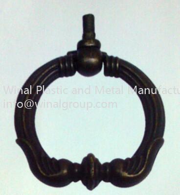 China Furniture hardware accessories,antique bronze,L56mm*W58mm,collection case pull ring handle for sale