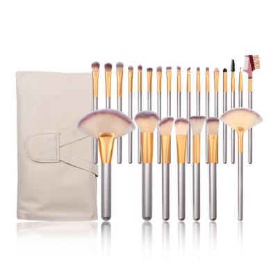 China Angular Blush Factory Direct 24 Pcs Makeup Brush Set Wood Handle Makeup Beauty Brush Set Makeup Brush Set for sale