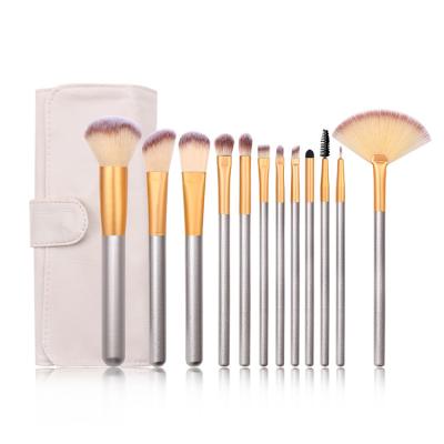 China Angular Blush Success Fashionable Cosmetic Beauty Needs Makeup Brush 12 Pcs Makeup Brush Set for sale